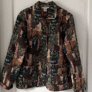 Silk quilted reversible blazer/jacket.